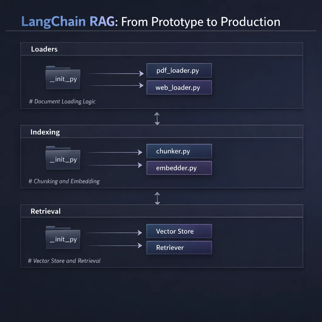 Diagram 1 from LangChain RAG: From Prototype to Production